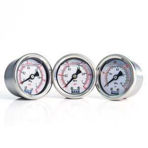 Gliserin dolu manometre 3/8 "1/4" BSPT su arıtma için paslanmaz çelik dijital basınç göstergesi - Product Image 2