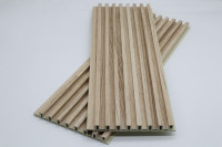 Panneau mural rainuré en bois grainé brillant, résistant à l'eau, à l'humidité, durable, facile à nettoyer, pour la décoration intérieure