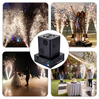 Igracelite 1250W Machine à étincelles froides à double tête rotative 360° pour mariage, scène, événement, télécommande DMX, effets pyrotechniques