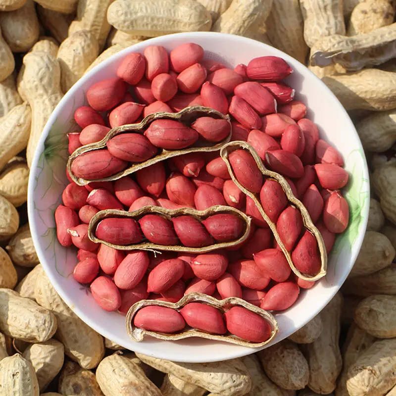 Wholesale sells high-quality red skin raw peanuts at a reasonable price