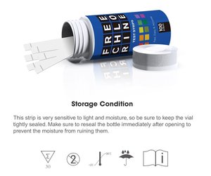 Bandelettes de test de chlore libre 0-2000 <span class=keywords><strong>ppm</strong></span> faciles à utiliser pour l'eau potable et les piscines - Product Image 5