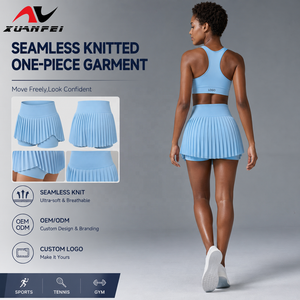 Jupe de tennis plissée taille haute avec short intégré et séchage rapide pour le tennis, le <span class=keywords><strong>golf</strong></span> et l'entraînement physique des femmes (vente en gros) - Product Image 1