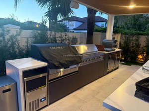 Cocina Exterior Modular <span class=keywords><strong>de</strong></span> Acero Inoxidable 304 con Acabado Negro, con Fregadero y Grifo para Jardín y Uso Exterior - Product Image 5