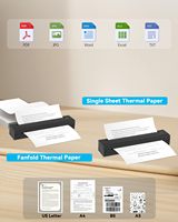 Imprimantes thermiques Jiuyin D80 sans encre, sans fil, 203 dpi, petite taille, imprimante pour tatouages, compatible IOS Android, ordinateur portable, maison, bureau, stock
