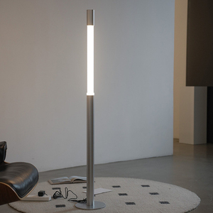 Ánh sáng sang trọng tối giản Đèn sàn với điều chỉnh chiều cao <span class=keywords><strong>LED</strong></span> sắt xây dựng trắng bóng râm cho sofa và Tủ TV - Product Image 5