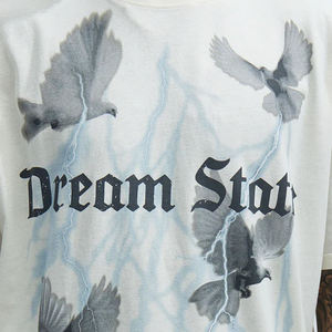 Camiseta de Manga Corta Extra Grande de Algodón 100% de Alta Calidad ODM/OEM para Hombre, Estilo Dream State - Product Image 3