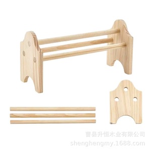 Mini Wooden Pliers <b>Holder</b> Solid Wood <b>Tool</b> Storage Rack For Jewelry Making Craft Organizing Frame Pine Color - Product Image 5