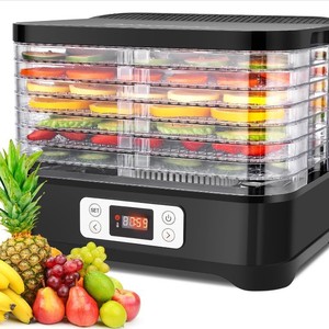 Máquina deshidratadora de alimentos con 5 bandejas apilables, Digital temporizador, Control de temperatura, secador eléctrico desigual para frutas, carnes, golosinas para perros - Product Image 6