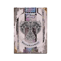 Cartes à jouer de poker en papier double cuivre personnalisables en plastique d'estampage doré avec impression de logo personnalisé pour les promotions