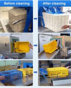 工業用トンネル式自動トレイボックスバスケット洗浄機 パレットプラスチッククレート洗浄機 - Product Image 5