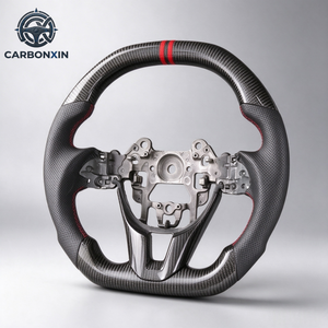 Volante Deportivo Personalizado de Cuero y Fibra de Carbono Forjada Sin Airbag para Mazda 3/5/6/8/CX-5/RX-8 (2003-2015) - Product Image 6