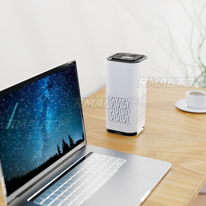 Purificador de aire pequeño, portátil, desodorizante, para escritorio, oficina, bajo nivel de ruido, generador de iones negativos HEPA, purificación de formaldehído - Product Image 3