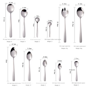 DFU0153 Couverts de qualité supérieure en acier inoxydable 18/10 de qualité alimentaire avec manche carré, finition miroir, couteau à steak, cuillère, fourchette - Product Image 3