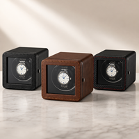 Remontoir de montre individuel avec moteur antimagnétique Mabuchi, 5 modes de rotation, boîte remontoir automatique avec arrêt automatique à ouverture de couvercle et lumière LED