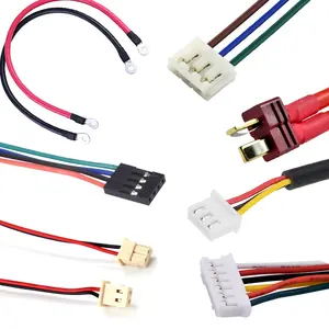 Wholesale price custom assembly JST XH 2.54MM 2/3/4/6/8 Pin Female & Female Double Connector with Flat wire harness date Cable