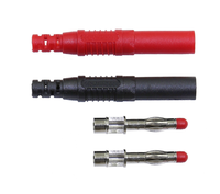 Connecteur de fiche banane haute tension de 4mm, connecteur de fiche banane droite