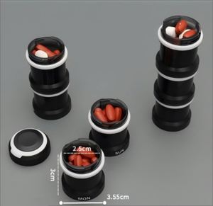 Boîte ronde à 7 compartiments pour pilules, vente en gros, directement de l'usine, promotion exceptionnelle - Product Image 1