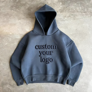 Fabricantes de Ropa Personalizada, Sudadera con Capucha de Lujo Estilo Y2K, 500gsm, Premium, Gruesa, para <span class=keywords><strong>Hombre</strong></span>, Corte Cuadrado, 100% Algodón, Sudadera de Alta Calidad - Product Image 1