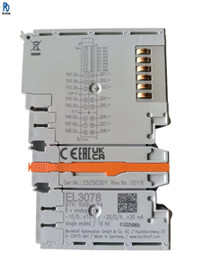Module PLC EL3078, module d'automatisation industrielle, module d'entrée analogique, module de contrôle industriel à 8 canaux pour l'automatisation - Product Image 1