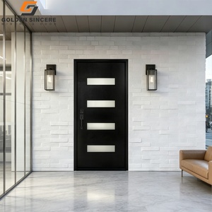 Puerta de Entrada Exterior Moderna Personalizada GS, Puerta Frontal de Metal Acabado con 5 Años de Garantía - Product Image 3