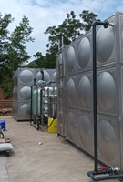 Tanque de Agua Modular de Acero Inoxidable SUS304, a Prueba de Fugas, Larga Vida Útil, para Proyectos de Suministro de Agua en Edificios Comerciales