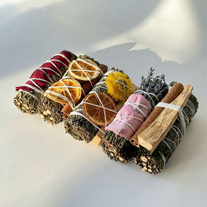 Paquete de 5 Piezas de Kit Orgánico de Romero para Sanación, con Lavanda, Rodajas de Naranja, Canela, Palo Santo, Placa para Quemar y Incienso de Citrino - Product Image 2