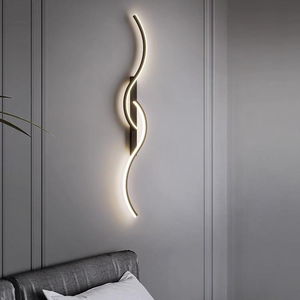 60cm 80cm 100cm LED Aluminum Wall Light Modern Long Strip for Bedroom Living Room Bedside Grille Decorative Lamp - Product Image 1