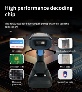 Lecteur de codes-barres 1D 2D sans fil polyvalent <span class=keywords><strong>2</strong></span> en 1 <span class=keywords><strong>2</strong></span>,4 GHz sans fil et USB <span class=keywords><strong>2</strong></span>.0 filaire portable - Product Image 2