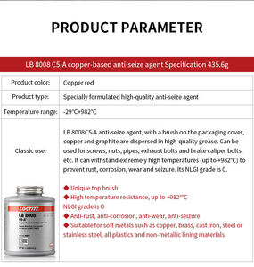 Venta Directa de Loctite LB 8008, Adhesivo Antiadherente a Base de Cobre, Resistente a Altas Temperaturas y Cargas, ISO VG 15, China - Product Image 3