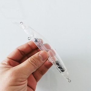 14,5 cm/22G Señuelo de Pesca de Mar flotante Minnow Señuelo de pececillo sin pintar Artículo De Peche Leurre Señuelos duros de plástico <span class=keywords><strong>en</strong></span> blanco - Product Image 5