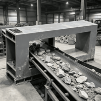 Détecteur de métaux sur mesure pour convoyeur, étanche IP54, directement de l'usine, protège le concasseur et le broyeur