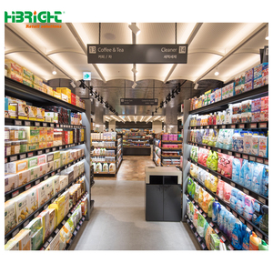 Top Selling Supermarket Steel Rack Stand Light-<b>Duty</b> Metal Wall Gondola Customized Retail Display for Stores Supermarket <b>Shelves</b> - Product Image 5