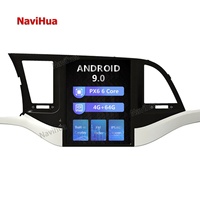 Radio de coche con pantalla táctil y navegación GPS Navihua, estéreo para coche, reproductor de DVD Android para Hyundai Elantra 2015