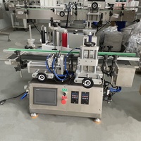 Machine de remplissage de liquides semi-automatique électrique pneumatique à pompe motorisée, contrôlée par PLC, pour bouteilles en verre de grande taille