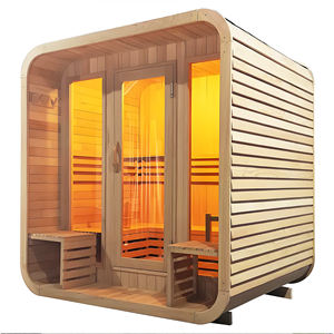 Custom Made Traditional Sauna 1-6 Person Hemlock Wood Digital Control Therapy <strong>Room</strong> Sauna For Home Spa Use - Product Image 4