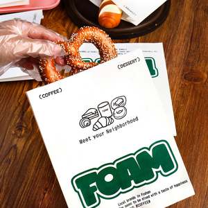 Custom Flat V <b>Shape</b> Bottom Oil Proof Kraft Paper Bag for Food Sandwich Donut Snack Packing Chips Bakery Cookies - Product Image 1