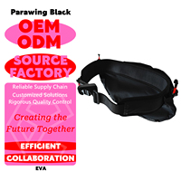 GY Custom MOQ 20pcs Parawing Black Stash Belt Portable Waist Storage Pocket for Wing Foil Riders Water Sports Use