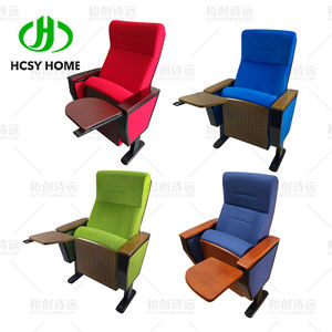 Venta directa de fábrica, sillas de auditorio de Metal personalizadas, nuevo diseño, muebles de Teatro de tela de estilo tradicional para uso en salas apilables - Product Image 5