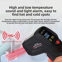 CEM DT-833c  Industriel 650 ℃   Thermomètre infrarouge haute précision en ABS pour la cuisine, pistolet de mesure de température d'huile et d'eau pour usage domestique OEM
