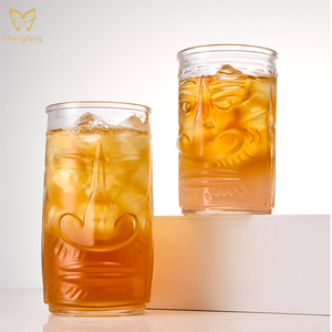Creativo Tiki Glass <span class=keywords><strong>Bar</strong></span> Cristalería Hawaiano Cóctel Copa Retro Personalizado Big Nose Payaso Cara Vidrio Tiki Taza de Cerveza - Product Image 2