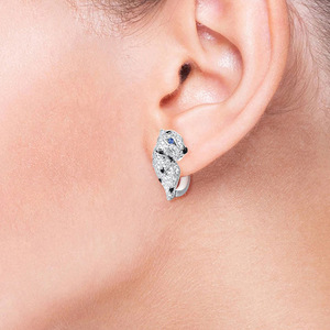 Orecchini da Donna con Design Leopardato e Micro Pavé di Zirconi Cubici, Gioielli alla Moda - Product Image 5