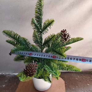 Planta Artificial <span class=keywords><strong>de</strong></span> <span class=keywords><strong>Cedro</strong></span> en Maceta, Bonsái Realista <span class=keywords><strong>de</strong></span> Hoja Perenne para Decoración <span class=keywords><strong>de</strong></span> Interiores <span class=keywords><strong>de</strong></span> Hogar u Oficina - Product Image 2