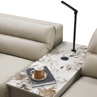 Meubles Foshan canapé sectionnel en cuir inclinable canapé de salon inclinable en L forme moderne luxe canapé inclinable électrique ensemble