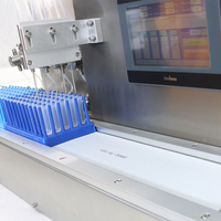 Machine de remplissage de réactifs scientifiques et de boissons en verre, à haute capacité de production, multi-canaux, pour tubes centrifuges de liquides oraux