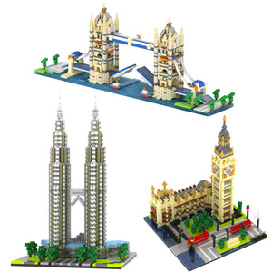 Collection de modè<span class=keywords><strong>les</strong></span> emblématiques de blocs de construction d'architecture mondialement connue <span class=keywords><strong>du</strong></span> Canada pour exposition adulte - Tour CN de Toronto et Montagne <span class=keywords><strong>du</strong></span> Parlement - Product Image 5
