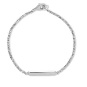 <span class=keywords><strong>Bracciale</strong></span> da Bar incidibile in oro 14K personalizzato Gemnel: scrivi i tuoi ricordi - Product Image 4