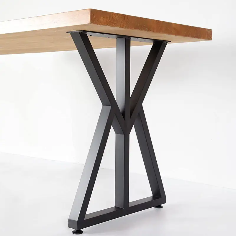 Großhandel Custom Hochwertige Möbel X-Form Verstellbar Stehender Schreibtisch Bein Basis 2 Beine Montage tisch Stehpult
