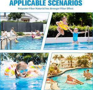 Boules filtrantes écologiques réutilisables 50 mm blanches 3,1 lb, sac sous vide en fibre de polyester, média filtrant pour <span class=keywords><strong>piscine</strong></span>, boules filtrantes pour le nettoyage de la <span class=keywords><strong>piscine</strong></span> - Product Image 2