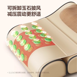 Oreiller de massage pour le cou AUX avec fonction chauffante, rechargeable par USB, pour le massage du cou, des épaules, du dos et de la taille - Product Image 2
