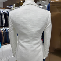 Jas Putih Model Dress Jas Pria Setelan Pesta Pernikahan 3 Potong Grosir Pakaian